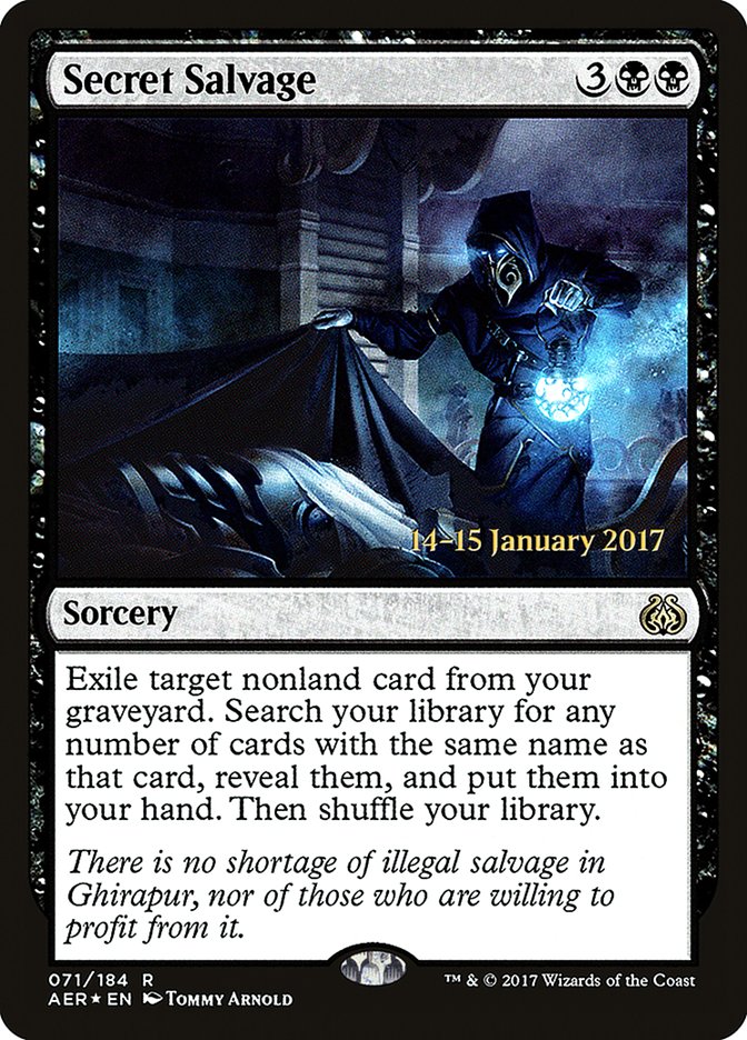 Secret Salvage [Aether Revolt Prerelease Promos] | Mega City Incorporated