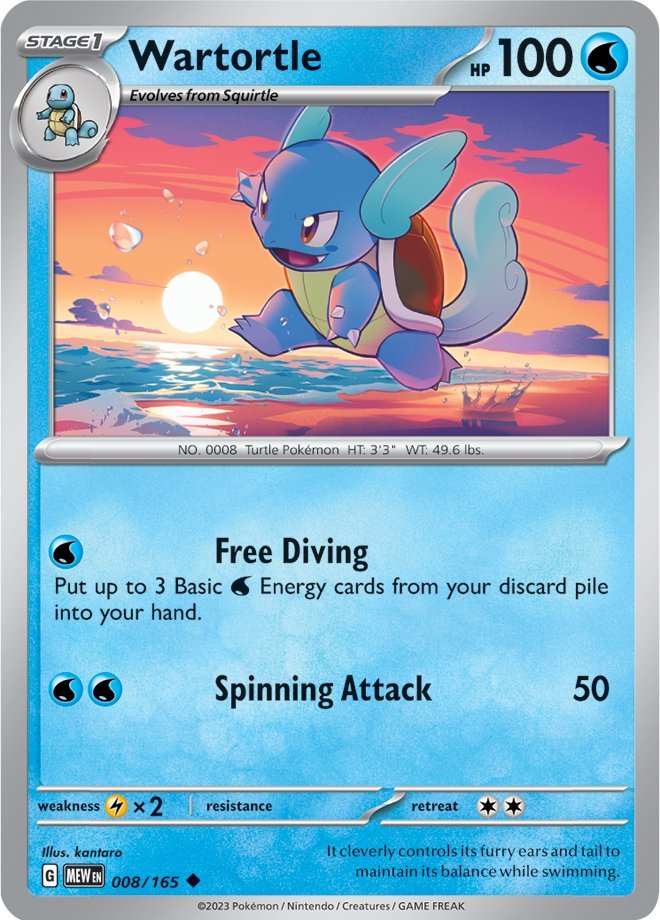 Wartortle (008/165) [Scarlet & Violet 151] | Mega City Incorporated