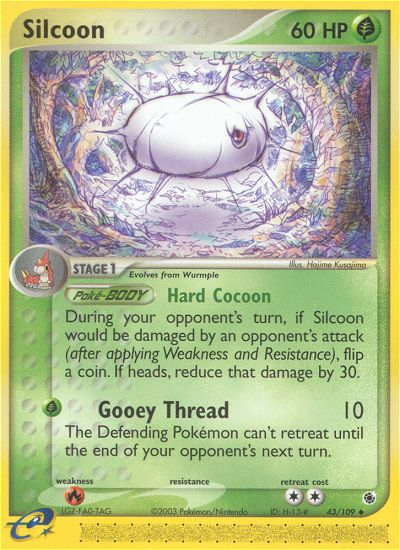 Silcoon (43/109) [EX: Ruby & Sapphire] | Mega City Incorporated