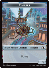 Thopter (0009) // Treasure Double-Sided Token [Aetherdrift Tokens] | Mega City Incorporated