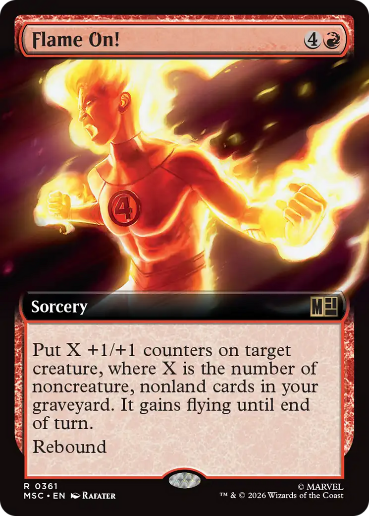 Flame On! (Extended Art) [Marvel Super Heroes Commander] | Mega City Incorporated