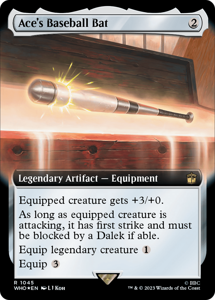 Ace's Baseball Bat (Extended Art) (Surge Foil) [Doctor Who] | Mega City Incorporated