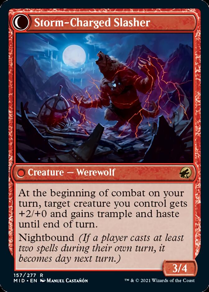 Reckless Stormseeker // Storm-Charged Slasher [Innistrad: Midnight Hunt] | Mega City Incorporated