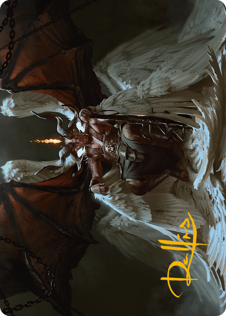 Shilgengar, Sire of Famine Art Card (Gold-Stamped Signature) [Modern Horizons 3 Art Series] | Mega City Incorporated