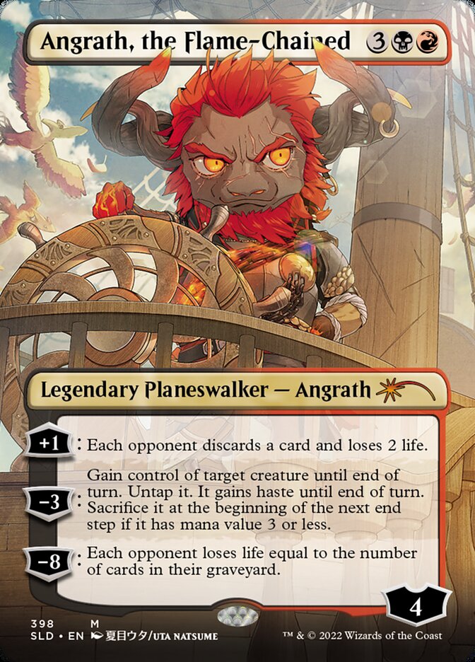 Angrath, the Flame-Chained (Borderless) [Secret Lair Drop Series] | Mega City Incorporated