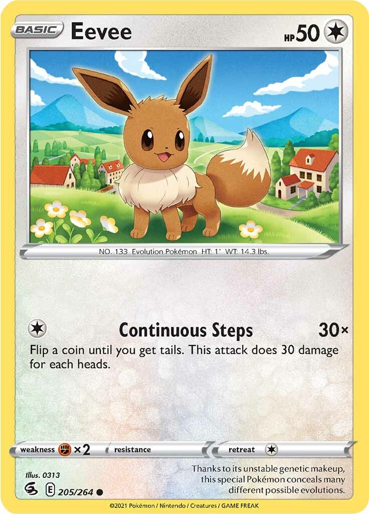 Eevee (205/264) [Sword & Shield: Fusion Strike] | Mega City Incorporated