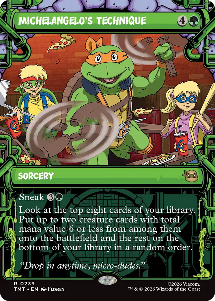 Michelangelo's Technique (Showcase) [Teenage Mutant Ninja Turtles] | Mega City Incorporated