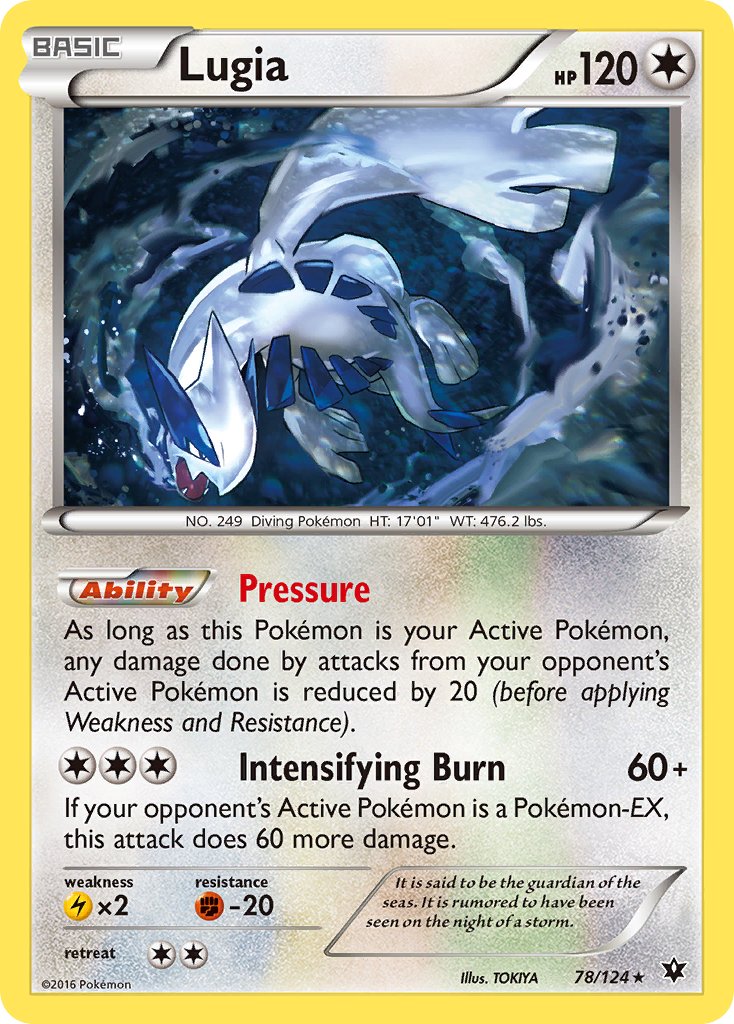 Lugia (78/124) (Theme Deck Exclusive) [XY: Fates Collide] | Mega City Incorporated