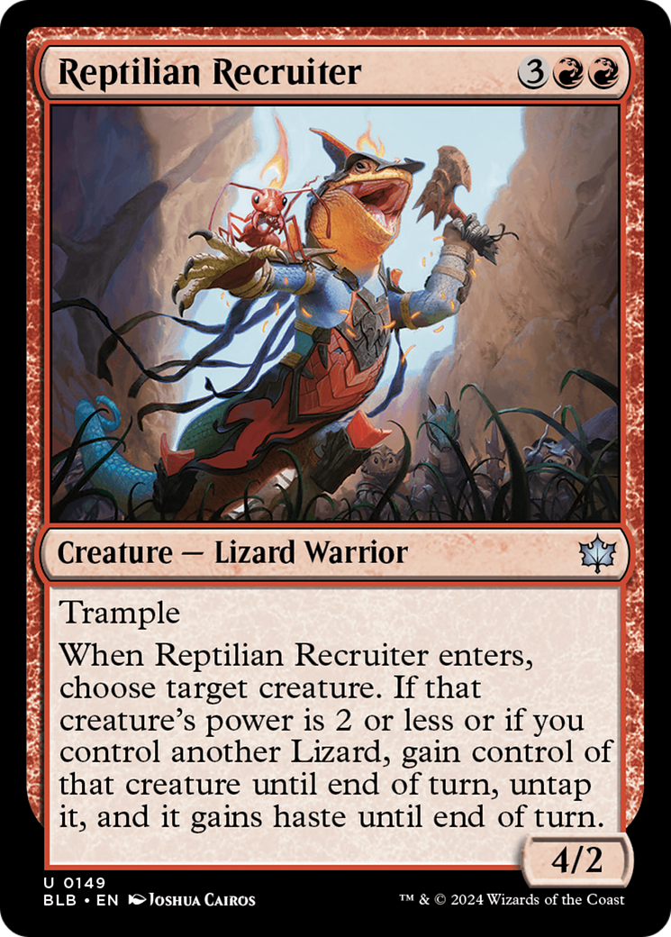 Reptilian Recruiter [Bloomburrow] | Mega City Incorporated