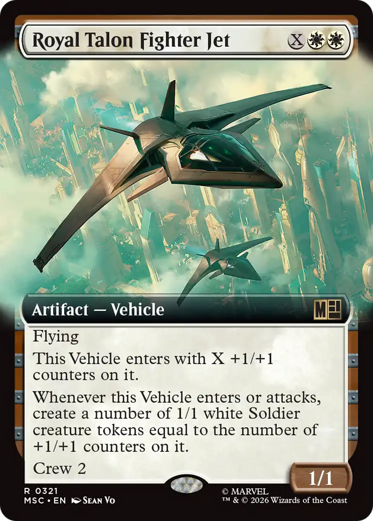 Royal Talon Fighter Jet (Extended Art) [Marvel Super Heroes Commander] | Mega City Incorporated