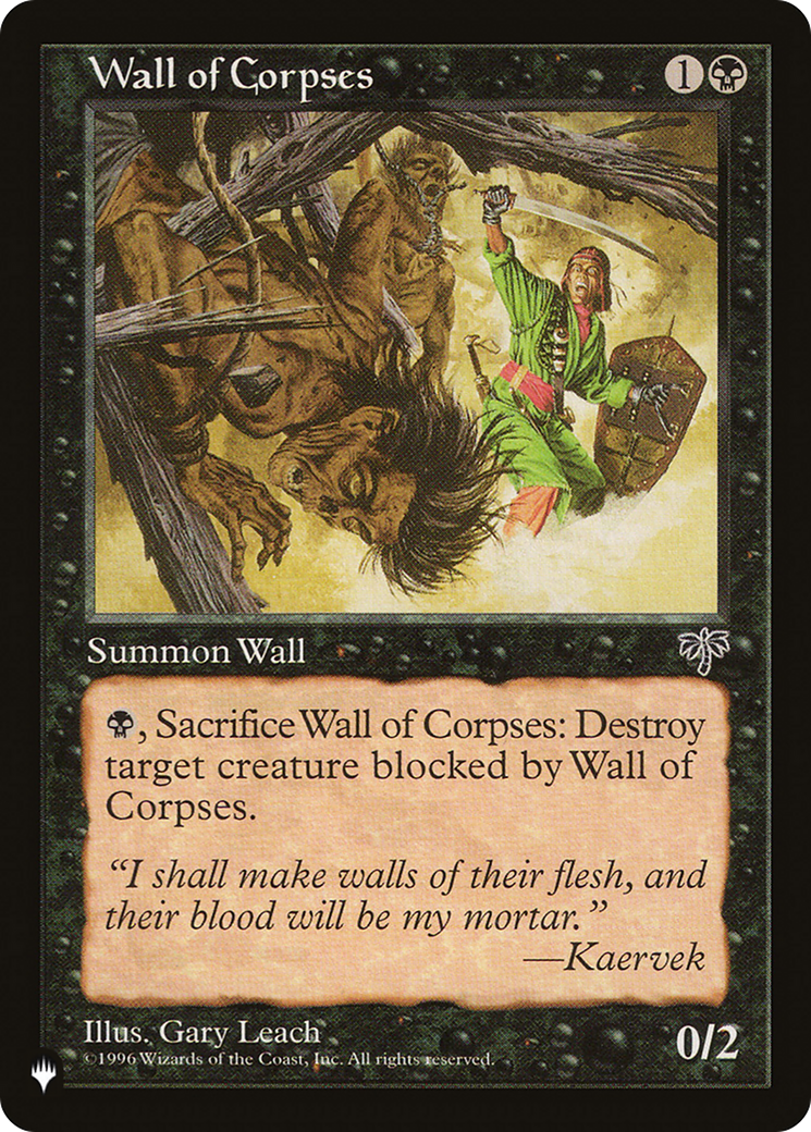 Wall of Corpses [The List] | Mega City Incorporated