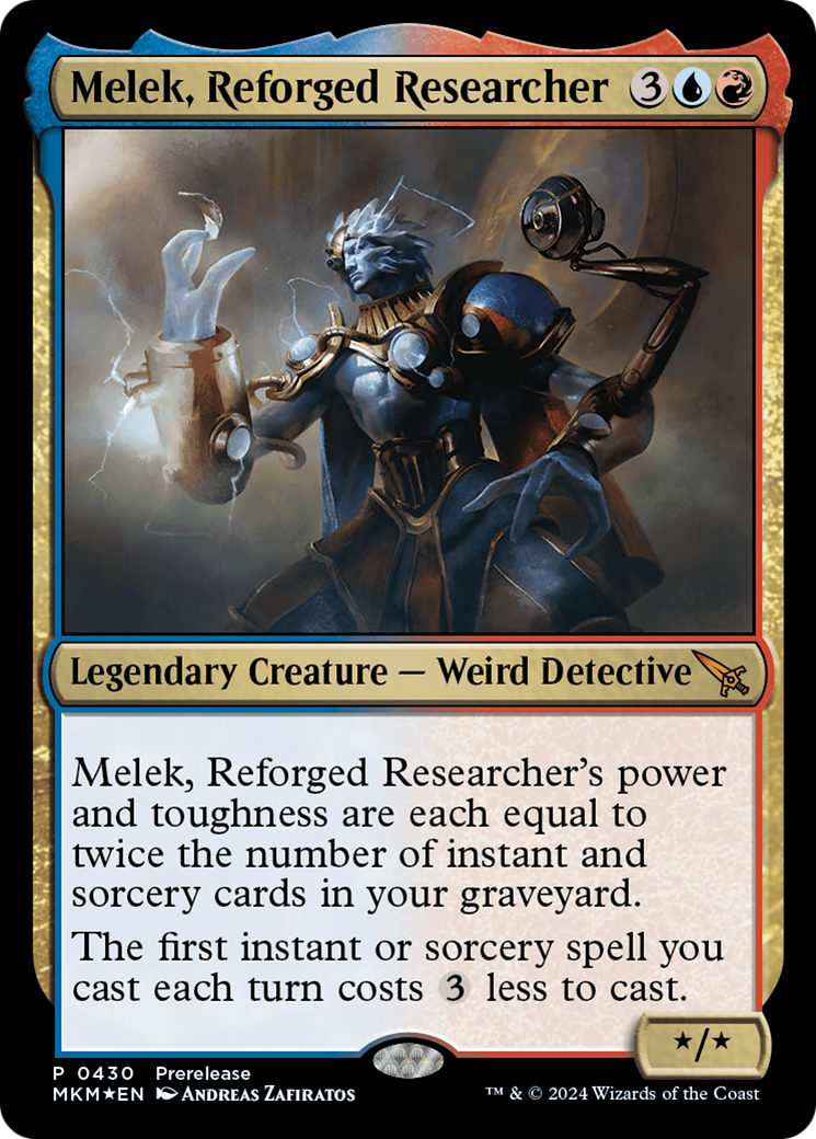 Melek, Reforged Researcher [Murders at Karlov Manor Prerelease Promos] | Mega City Incorporated