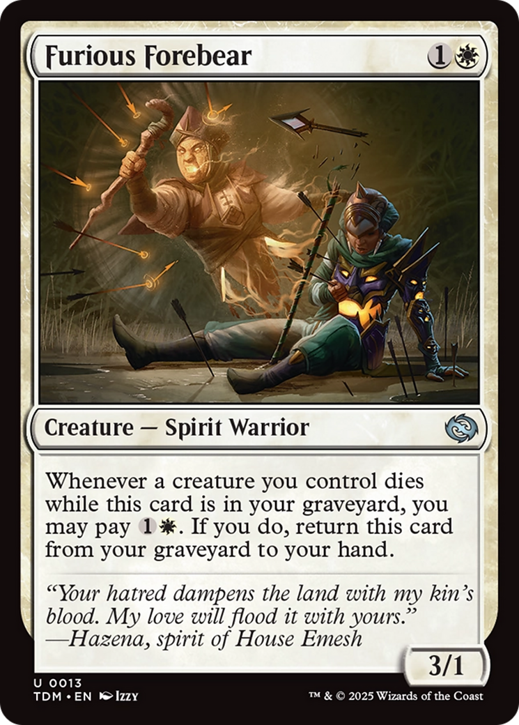 Furious Forebear [Tarkir: Dragonstorm] | Mega City Incorporated
