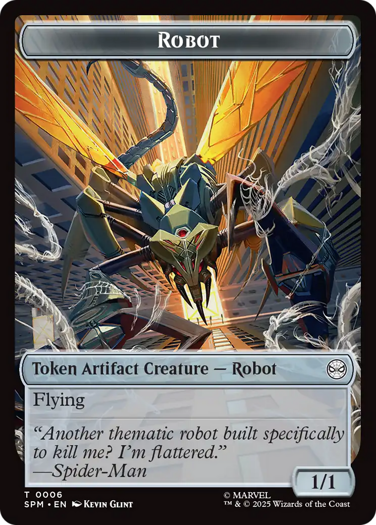 Food // Robot Double-Sided Token [Marvel's Spider-Man Tokens] | Mega City Incorporated
