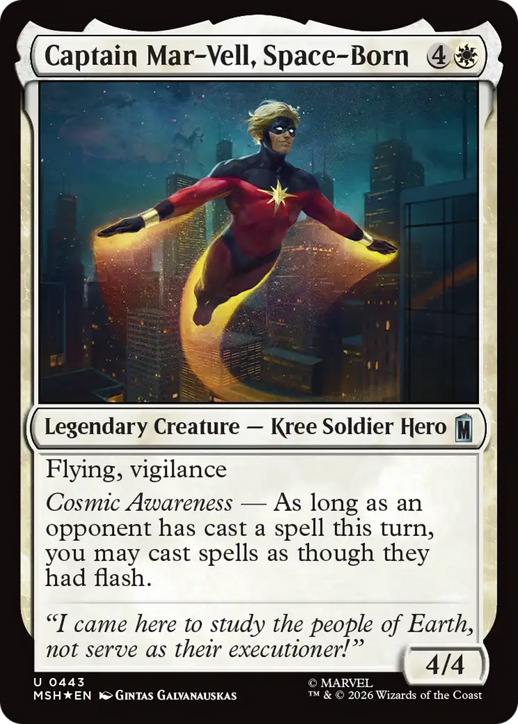 Captain Mar-Vell, Space-Born (Surge Foil) [Marvel Super Heroes] | Mega City Incorporated