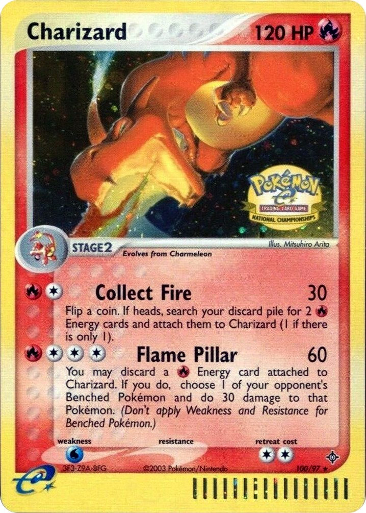 Charizard (100/097) (National Championships) [League & Championship Cards] | Mega City Incorporated