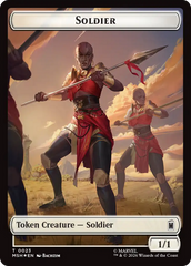 Goat // Soldier Double-Sided Token (Surge Foil) [Marvel Super Heroes Commander Tokens] | Mega City Incorporated