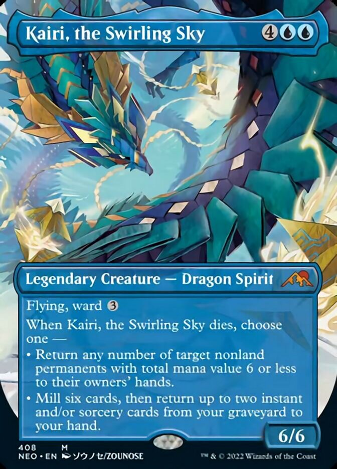 Kairi, the Swirling Sky (Borderless Alternate Art) [Kamigawa: Neon Dynasty] | Mega City Incorporated