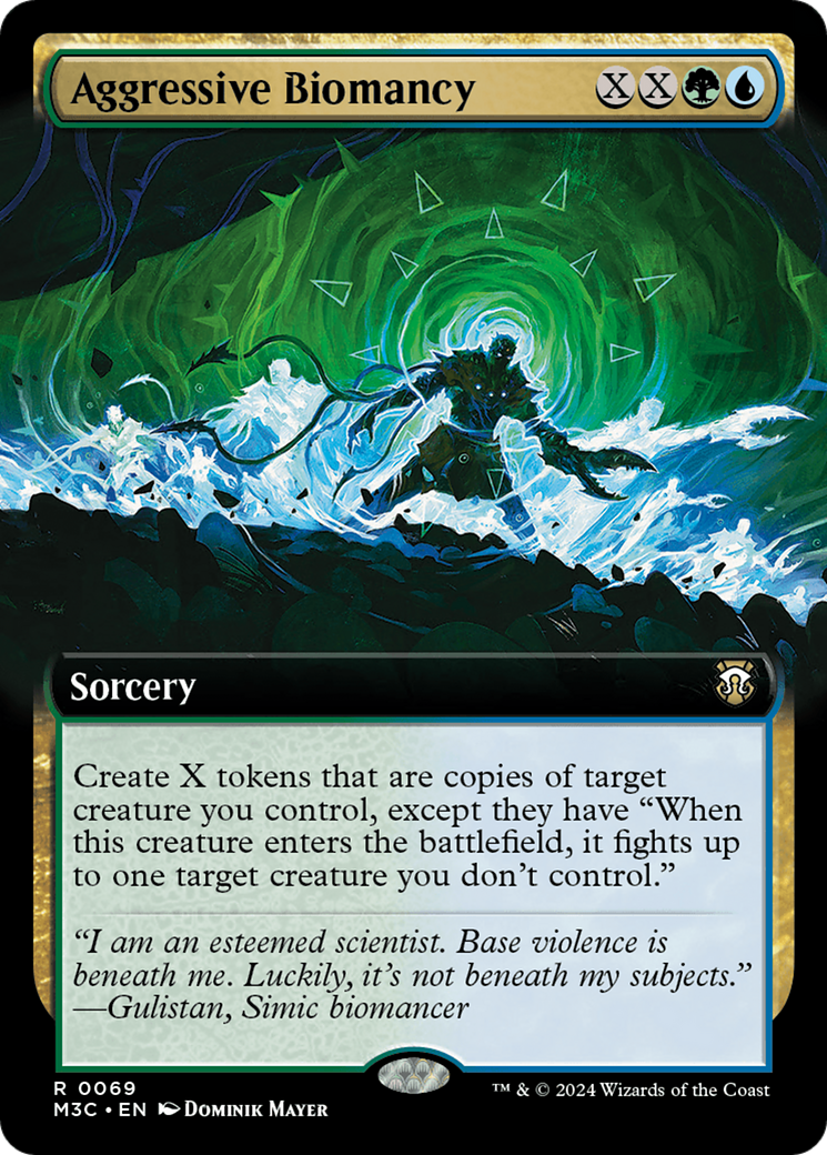 Aggressive Biomancy (Extended Art) (Ripple Foil) [Modern Horizons 3 Commander] | Mega City Incorporated