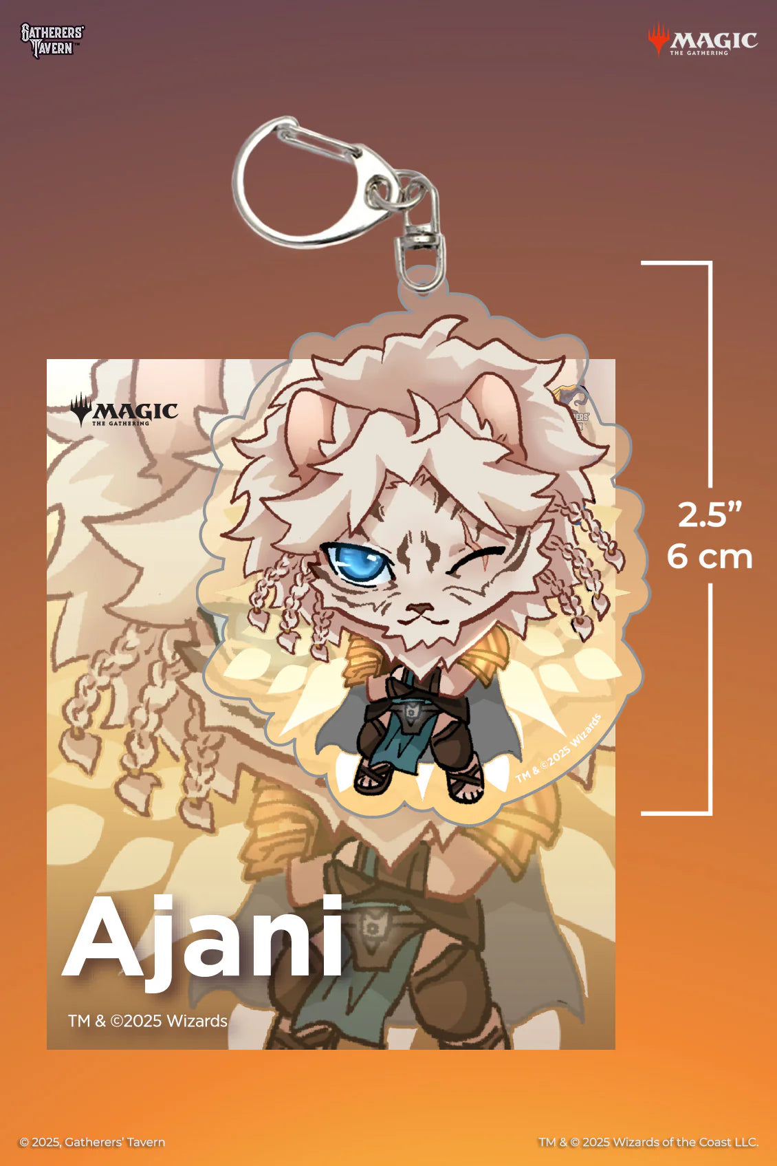 Ajani Keychain | Mega City Incorporated