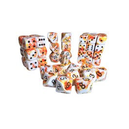 Chessex Brush Dice Sunrise 16mm Dice Block | Mega City Incorporated