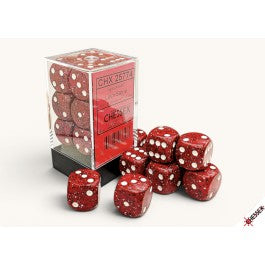 Chessex: 12CT Speckled Lava Stone 16mm D6 Dice Cube | Mega City Incorporated