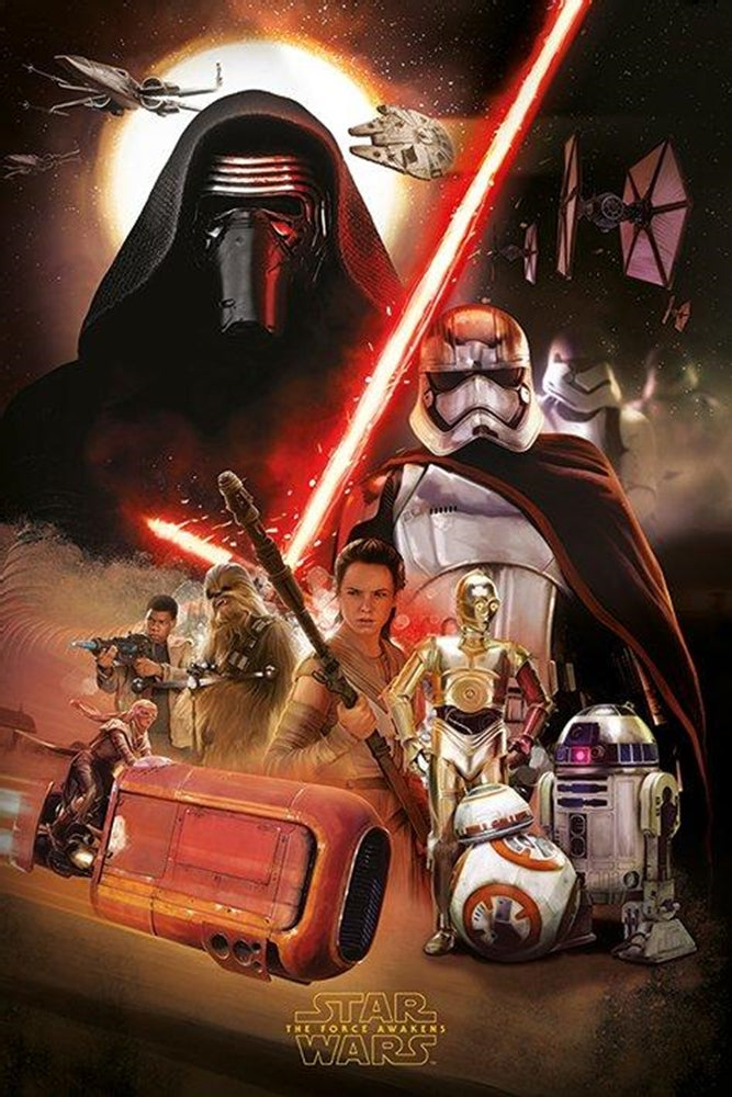 Poster - Star Wars the Force Awakens Poster montage | Mega City Incorporated