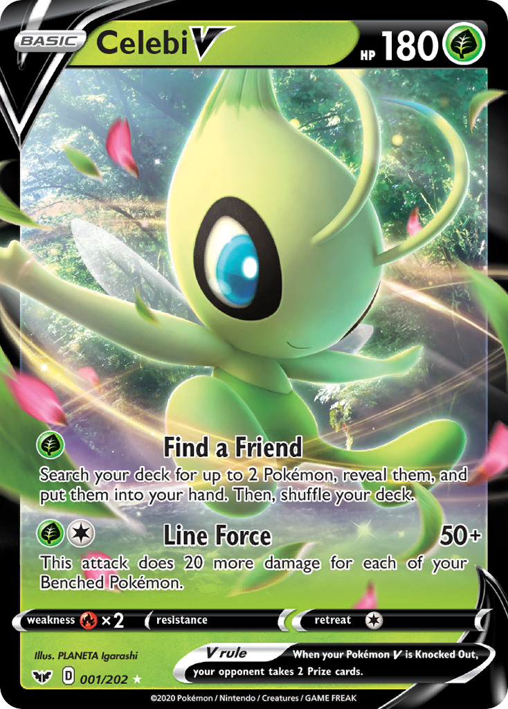 Celebi V (001/202) [Sword & Shield: Base Set] | Mega City Incorporated