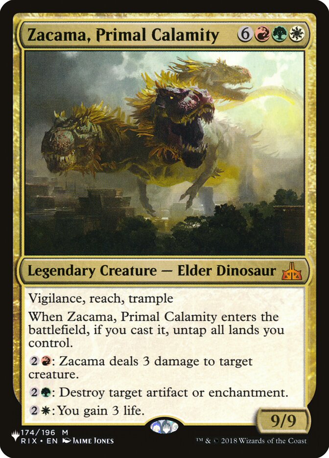 Zacama, Primal Calamity [The List] | Mega City Incorporated