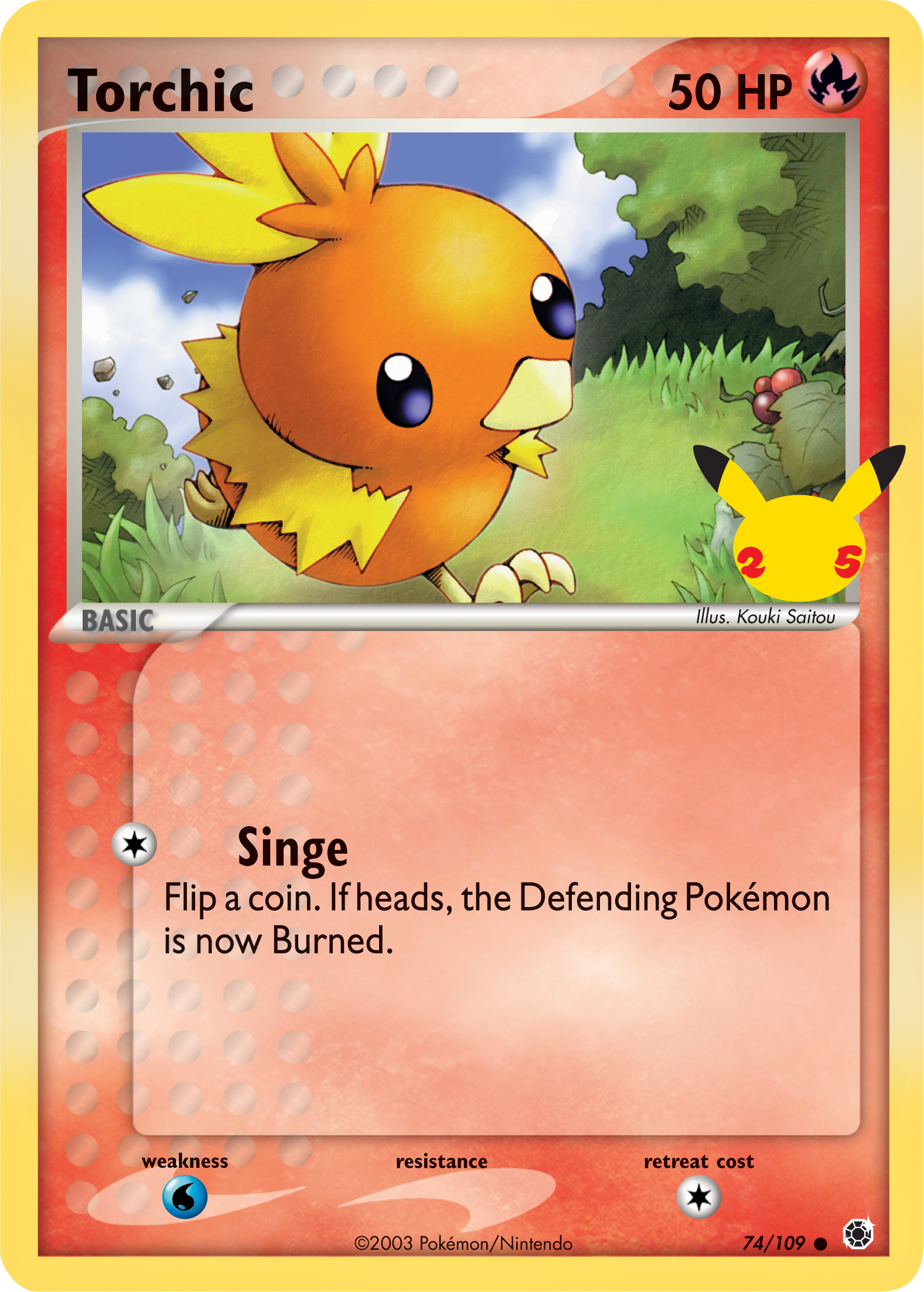 Torchic (74/109) (Jumbo Card) [First Partner Pack] | Mega City Incorporated