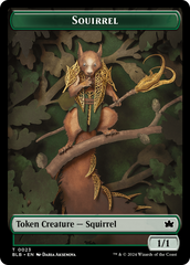 Squirrel // Starscape Cleric Double-Sided Token [Bloomburrow Tokens] | Mega City Incorporated