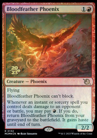 Bloodfeather Phoenix [March of the Machine Prerelease Promos] | Mega City Incorporated