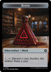 Mercenary // Blood Double-Sided Token [Outlaws of Thunder Junction Tokens] | Mega City Incorporated