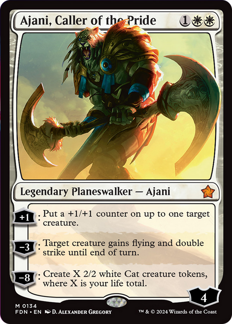 Ajani, Caller of the Pride [Foundations] | Mega City Incorporated