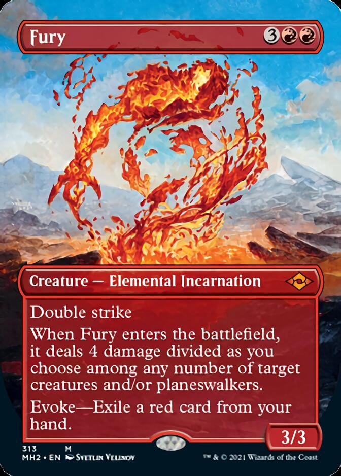 Fury (Borderless Alternate Art) [Modern Horizons 2] | Mega City Incorporated