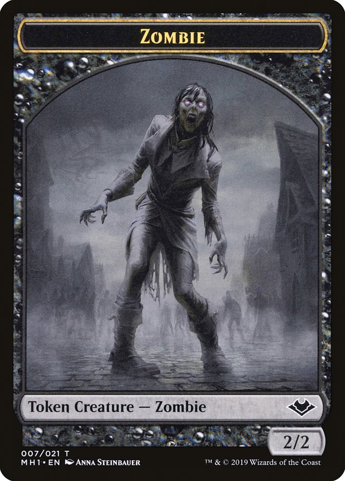 Marit Lage // Zombie Double-Sided Token [Modern Horizons Tokens] | Mega City Incorporated