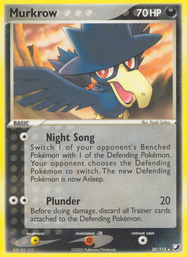 Murkrow (30/115) [EX: Unseen Forces] | Mega City Incorporated