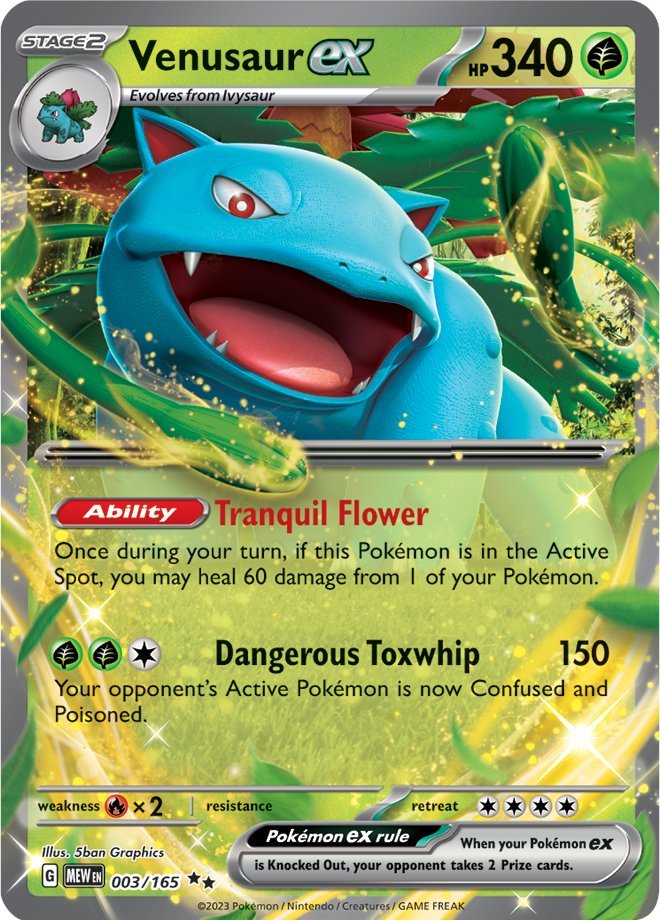 Venusaur ex (003/165) [Scarlet & Violet 151] | Mega City Incorporated