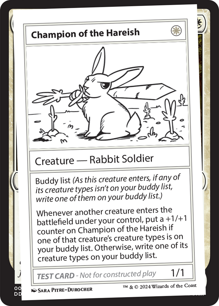 Champion of the Hareish [Mystery Booster 2 Playtest Cards] | Mega City Incorporated