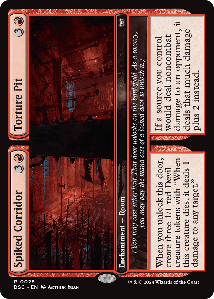 Spiked Corridor // Torture Pit [Duskmourn: House of Horror Commander] | Mega City Incorporated