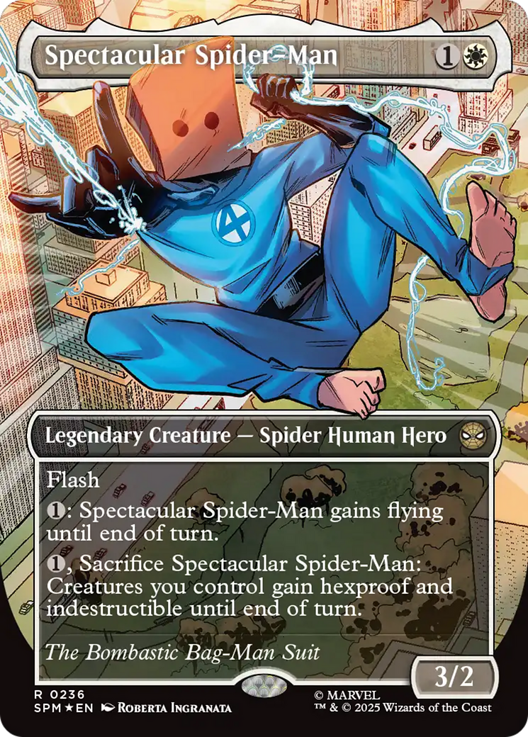 Spectacular Spider-Man (0236) (Borderless) (Textured Foil) [Marvel's Spider-Man] | Mega City Incorporated