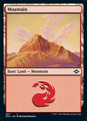 Mountain (487) (Foil Etched) [Modern Horizons 2] | Mega City Incorporated