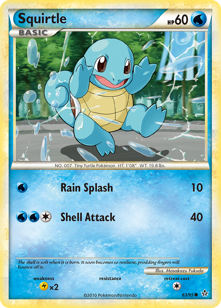 Squirtle (63/95) [HeartGold & SoulSilver: Unleashed] | Mega City Incorporated