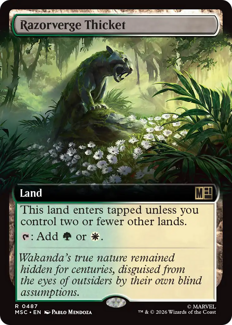 Razorverge Thicket (Extended Art) [Marvel Super Heroes Commander] | Mega City Incorporated