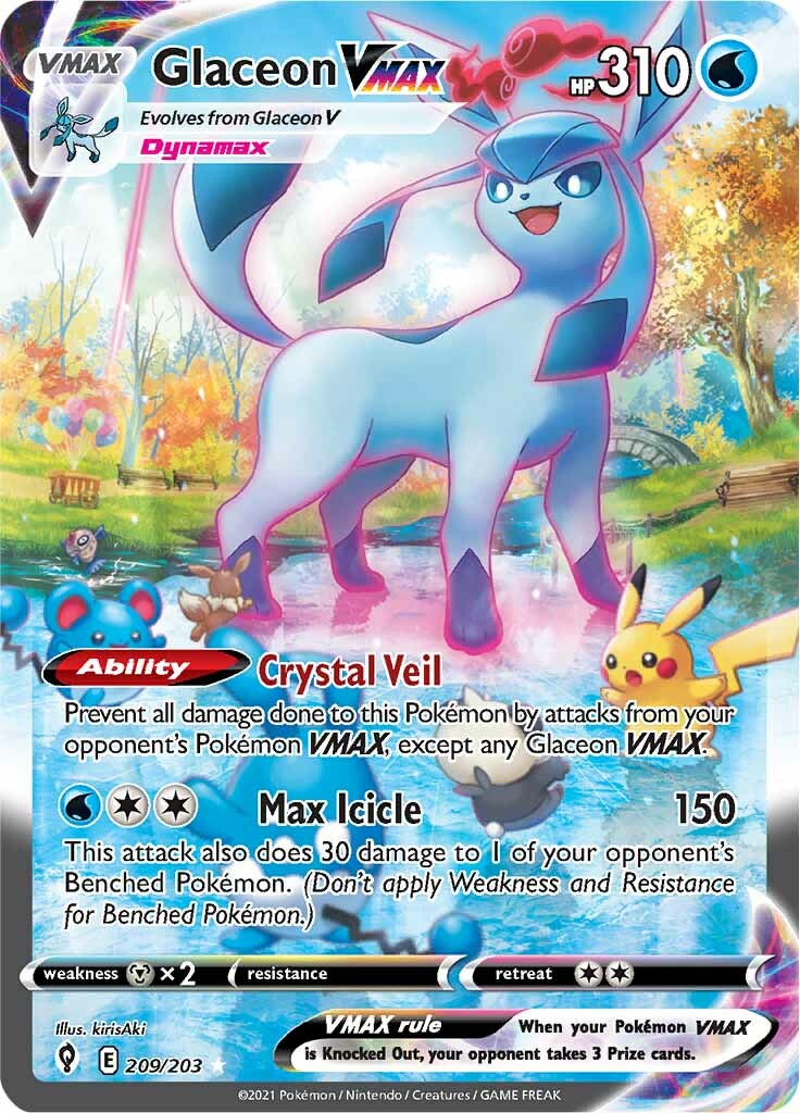 Glaceon VMAX (209/203) [Sword & Shield: Evolving Skies] | Mega City Incorporated