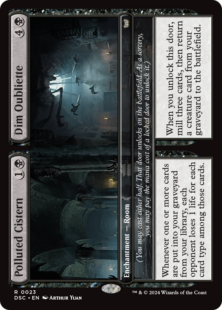 Polluted Cistern // Dim Oubliette [Duskmourn: House of Horror Commander] | Mega City Incorporated