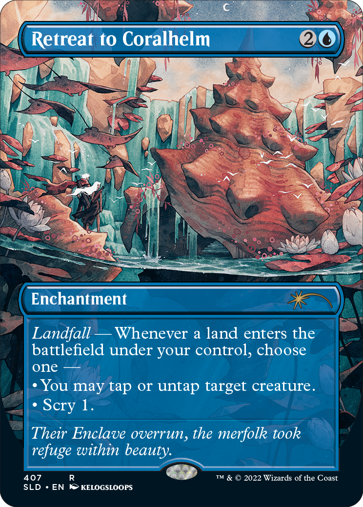 Retreat to Coralhelm (Borderless) [Secret Lair Drop Series] | Mega City Incorporated