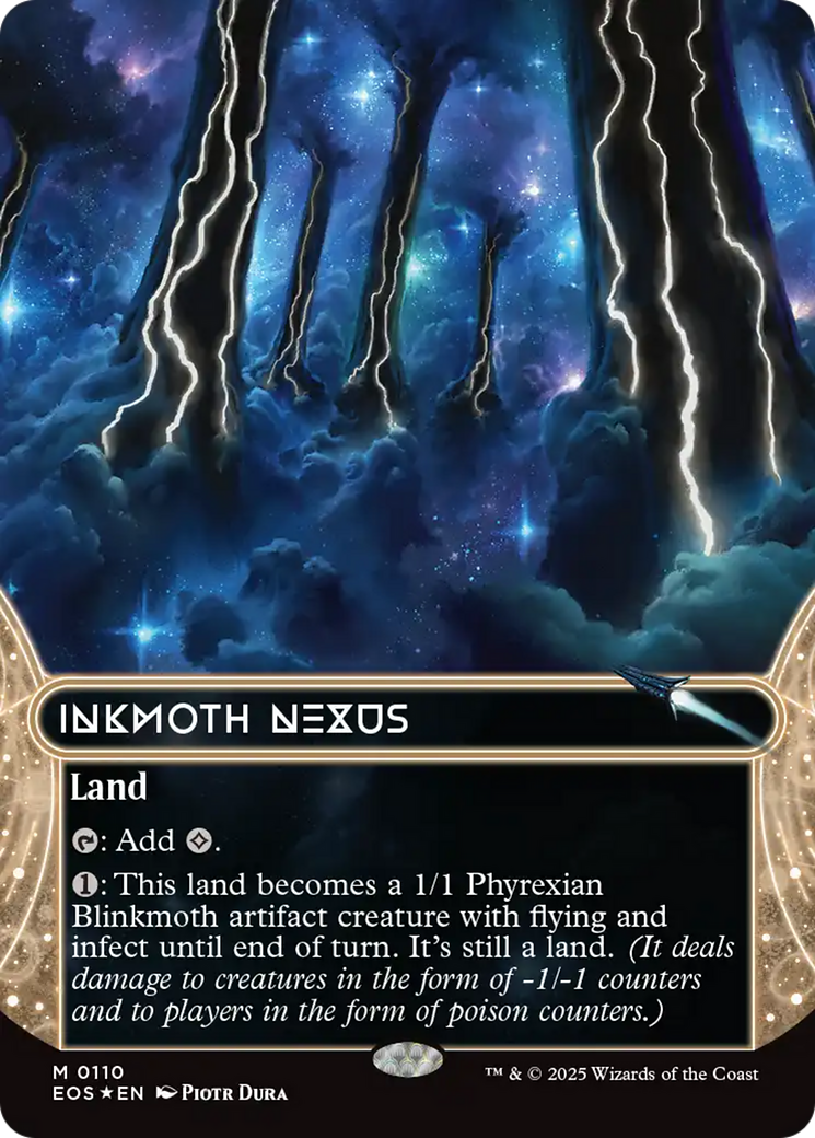 Inkmoth Nexus (0110) (Borderless) (Galaxy Foil) [Edge of Eternities: Stellar Sights] | Mega City Incorporated