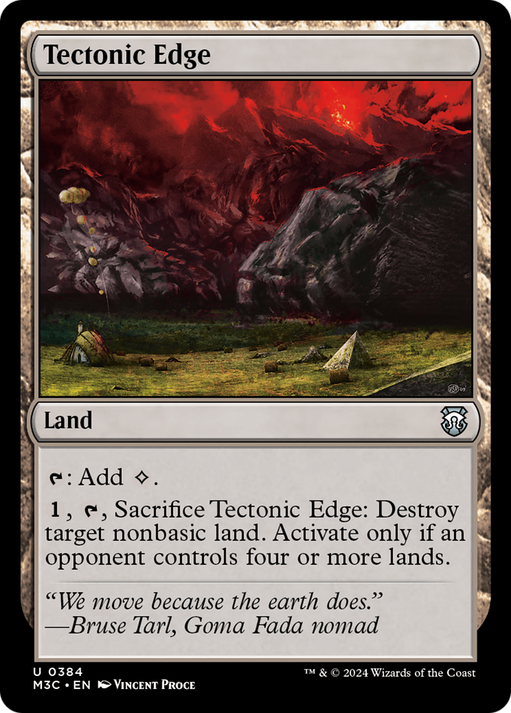 Tectonic Edge (Ripple Foil) [Modern Horizons 3 Commander] | Mega City Incorporated