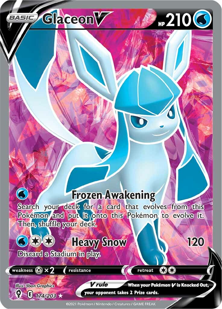 Glaceon V (174/203) [Sword & Shield: Evolving Skies] | Mega City Incorporated